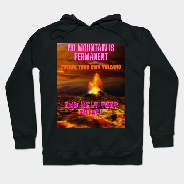 Mountain Volcano Hoodie by LibrosBOOKtique